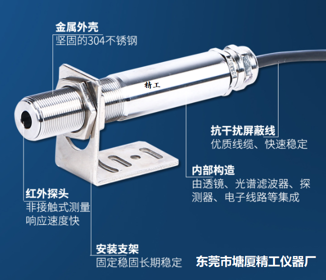 SN-500B 煙草烘干、微波干燥紅外測(cè)溫儀